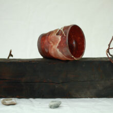 19121CC Kjell Hahn Anagama Fired Ceramic Side