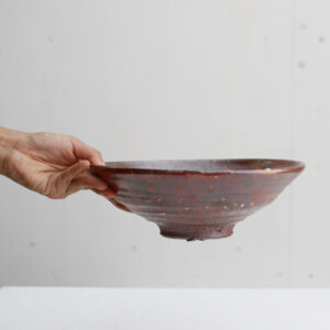 Anagama Fired Bowl with Shino Glaze