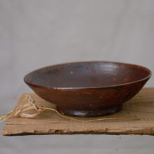 Large Anagama Fired Bowl with Shino Glaze Large Anagama Fired Bowl with Shino Glaze
