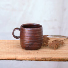 Mug fired in anagama kiln Shino Glaze Anagama-fired Mug