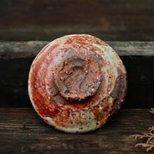 Anagama Fired Ceramic Plate Foot Anagama Fired Ceramic Plate Foot