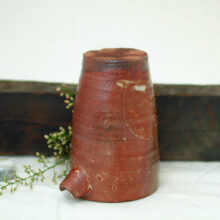 Anagama Fired Pitcher with Shino Glaze Anagama Fired Pitcher with Shino Glaze