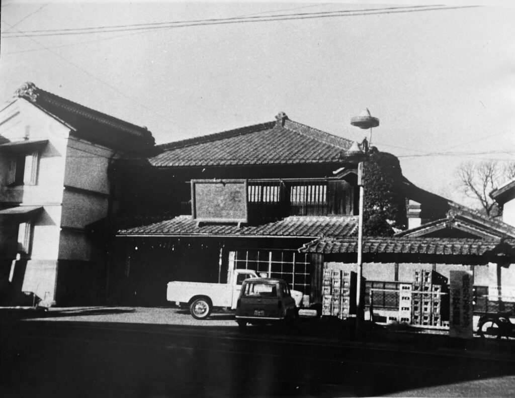 Original Kimenzan Sake Brewery of Shiro Oni Arts Center Front entrance. Showa Period Sohei Fujisake store in Onishi Fujioka