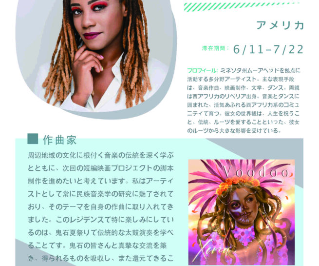 Zeapoe Matalda participated in the Shiro Oni Studio art residency program in Onishi Japan.